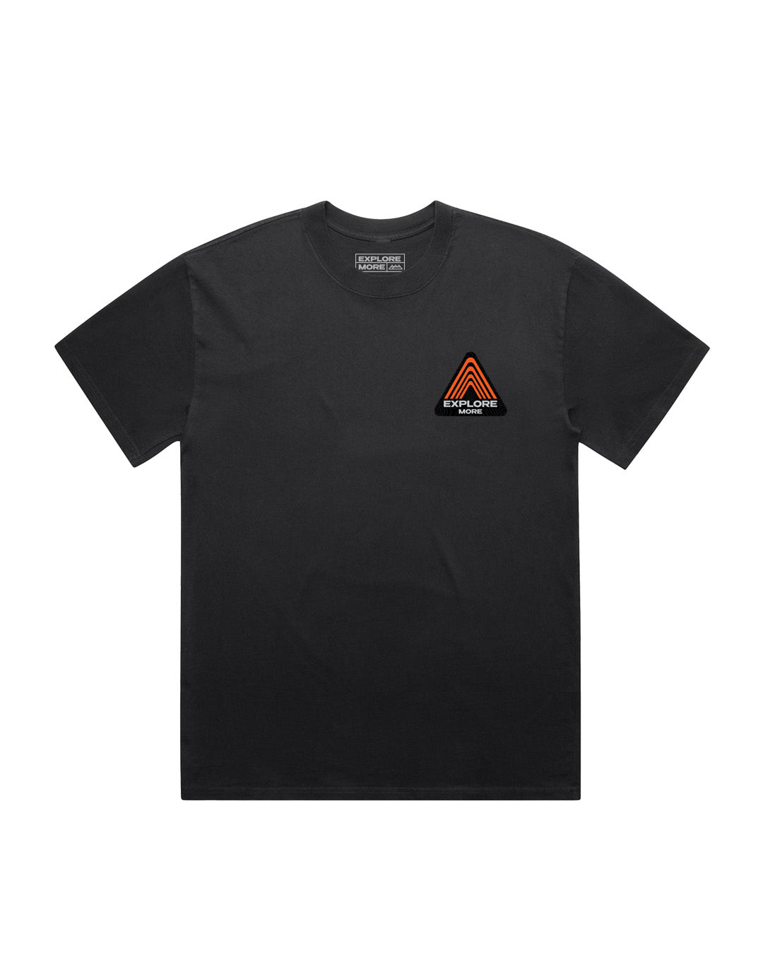 Black Topograph Logo Tee