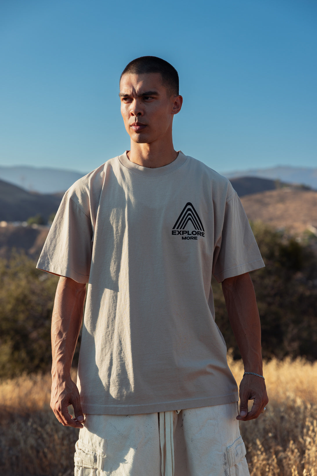 Tan Explore More Tee