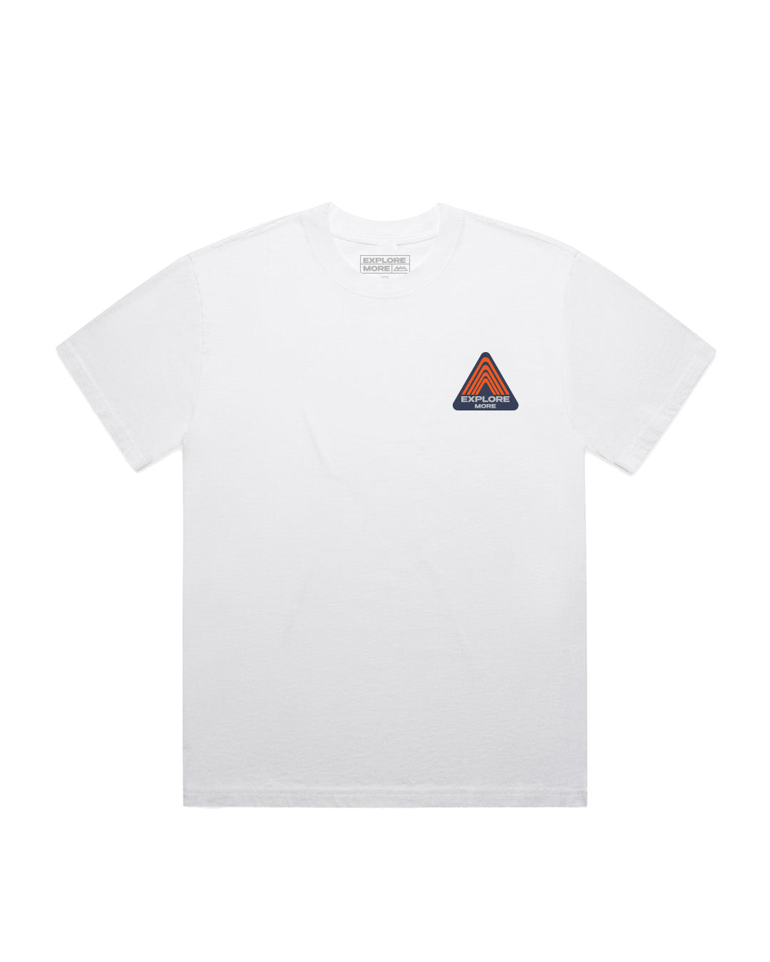 White Tri Logo Tee