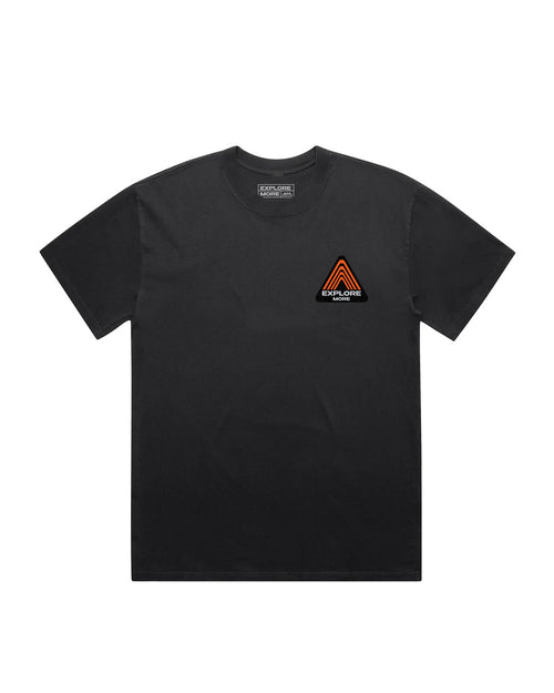 Black Topograph Logo Tee