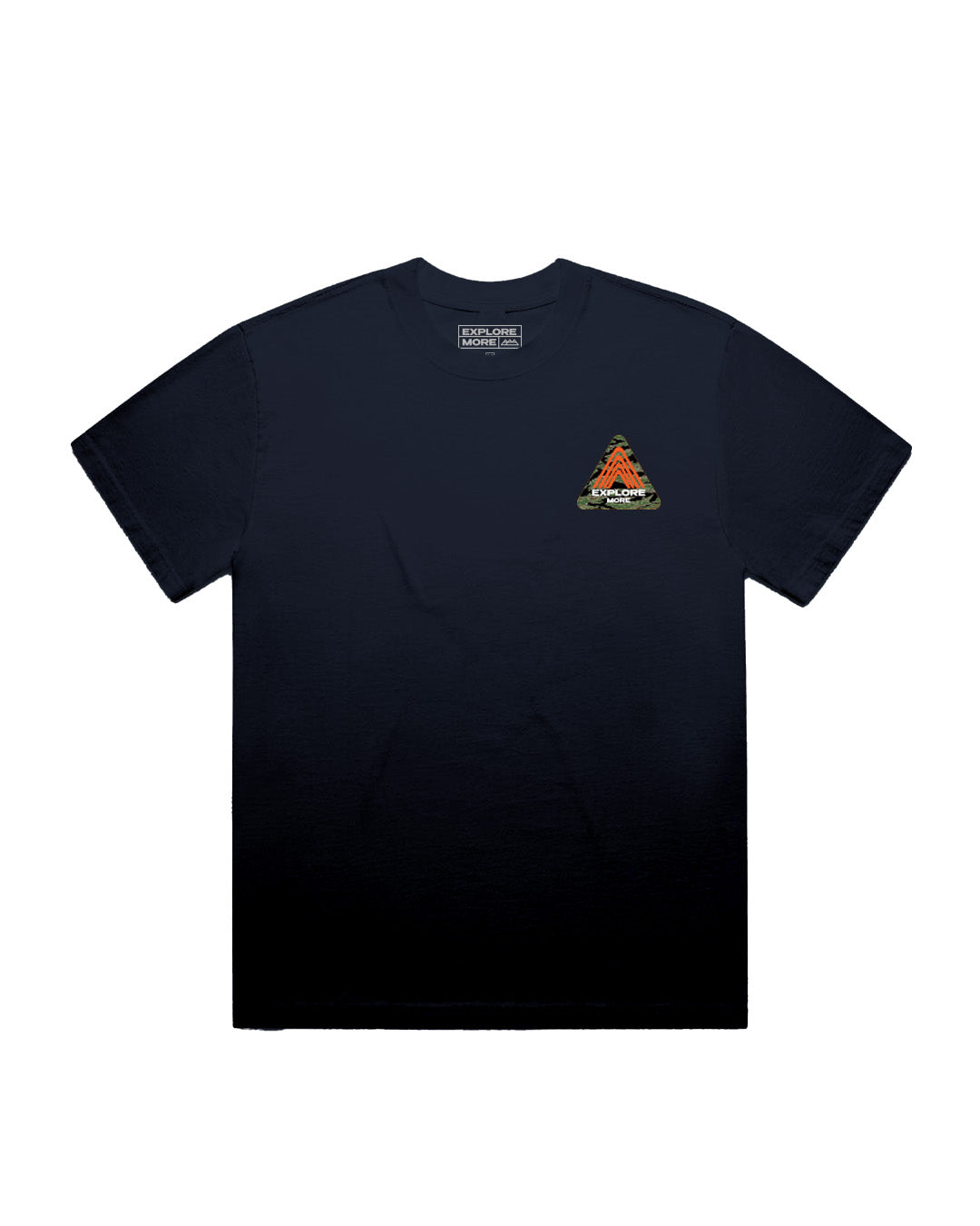 Navy Tri Logo Camo Tee