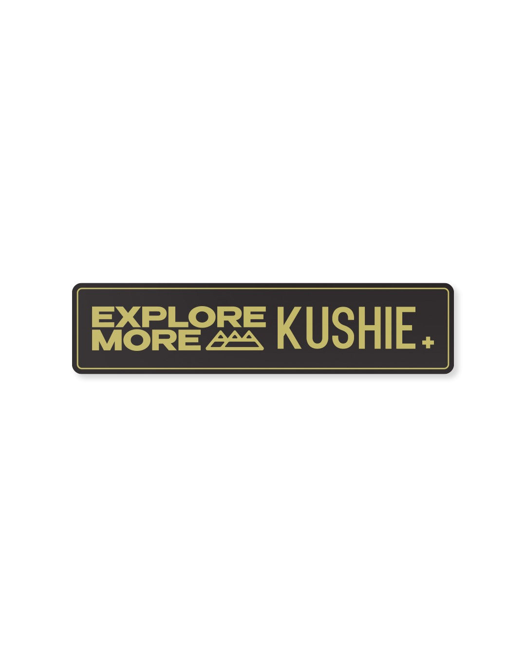 Kushie x Explore Rec Logo 1.5" × 6" sticker